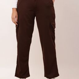 Adore Wear Women Straight Fit Cargos Trousers-image-66
