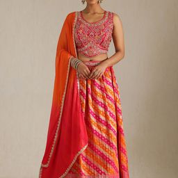 Soch Embroidered Ready to Wear Lehenga & Blouse With Dupatta-image-10