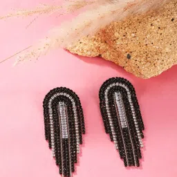 KPOP Silver-Plated Contemporary Rhinestone Drop Earrings-image-82