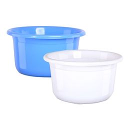 Aura Blue & White 2 piece Solid Plastic Bath Accessories Set-picture-10