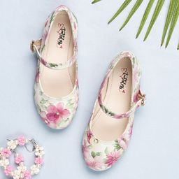 toothless Girls Printed Pink Ballerinas-17