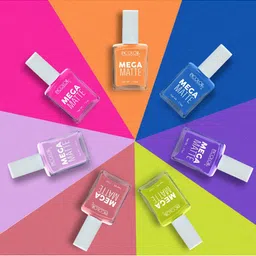 INCOLOR Set Of 3 Mega Matte Nail Paint - 17 ml Each - 10-07-28 image 3