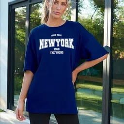 DIAZ Oversized Typography Printed Cotton T-Shirt-picture-20