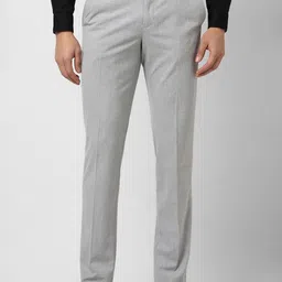 Van Heusen Men Printed Slim Fit Trousers-image-33