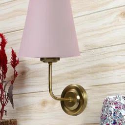 Devansh Grey & Gold-Toned Frustum Shaped Wall Lamp-image-72