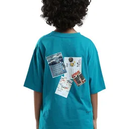 RARE ONES Boys Graphic Printed Round Neck Cotton Oversized T-shirt-image-77