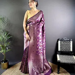 LeeliPeeri Designer Ethnic Motifs Woven Design Zari Saree-image-87