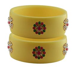 Vidhya Kangan Women Beige Bangle-image-74