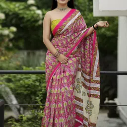 Mitera Bagru Saree-picture-1