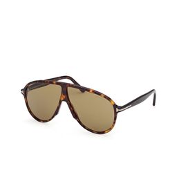 Tom Ford Men Green Lens & Brown Oversized Sunglasses with-image-65