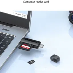 Good One 4-In-1 Dual Card Reader for Sd/Micro Sd/Sdxc/Sdhc, Usb-A & Type-C Card Reader image 3