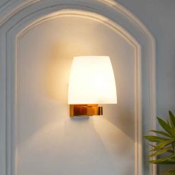 kapoor lampshades Elstead Single Arm Wall Light in Brass Finish-picture-32