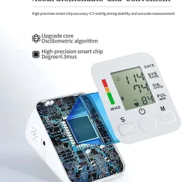 Aika (Combo Pack) AK-555 Fully Automatic Digital BP Monitor with Large Display, Voice Broadcast & AK-32 Digital Oximeter Bp Monitor image 3
