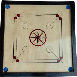 carrom board 32 inch with 24 coins & Disco Powder 104 cm Carrom Board-image-81