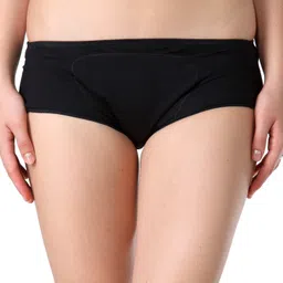Adira Cotton Period Panty Boxer - Black-picture-18