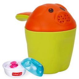 Babyhug Shampoo Rinse Cup - Green Orange AND Babyhug Powder Puff-image-87