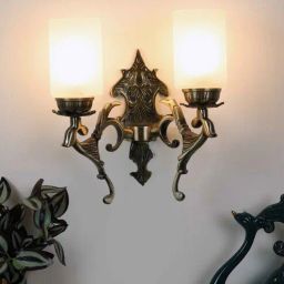 eliante by jainsons lights Yogasana Aluminium Wall Mounted Uplight Sconce (Antique Brass)-picture-4