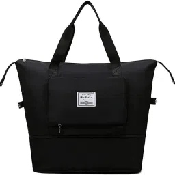60 L Hand Duffel Bag - Duffle Bag Foldable Travel Bag Casual Storage Lightweight Waterproof - Black - Large Capacity-image-38