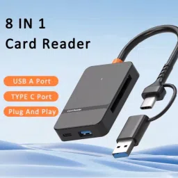 CLUSPEX 8 in 1 Card Reader Support MS CF TF/SD DHC SDXC for Laptop Phone Camera Card Reader image 5