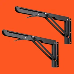 Shelf_bracket_SB104 8, Folding Shelf Bracket 8 Inch, 2 Pcs, Max Load 200KG(Black) Shelf Bracket-31