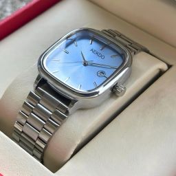 UNISEX Analog Watch – Square Dial, Date Working & Adjustable Steel Chain Analog Watch - For Men AVM0031 VINTAGE-image-1