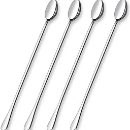 Soda long spoon set 2 Stainless Steel Coffee Spoon, Tea Spoon, (Pack Of 4) Stainless Steel Ice-cream Spoon Set-image-63