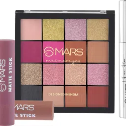 16 Shade Eyeshadow+4 Shade Matte Lipstick+Smudge Proof Mascara and Eyeliner-11-12