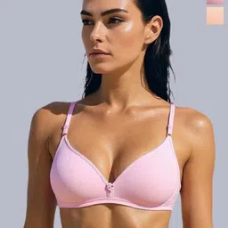 Eden Pack Of 2 Non Wired Non Padded Medium Coverage Bra-picture-26