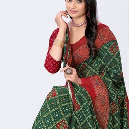 HARIOM FASHION women Checked Saree-image-37