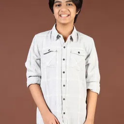 V-Mart Boys Opaque Checked Casual Shirt-15