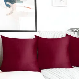 IVAZA Purple Set of 3 Velvet Square Cushion Covers-image-26