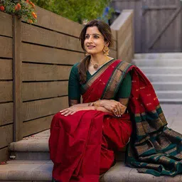 Anjaneya Sarees Woven Design Zari Silk Blend Banarasi Saree-picture-27