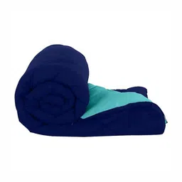 RF RELAXFEEL Sea Green Checked Microfiber Heavy Winter 210 GSM Double Bed Comforter-image-28
