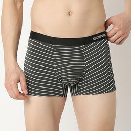 UnderJeans by Spykar Striped Short Trunk UJNRPTSI102ANTHRAMEL17-14