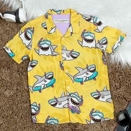 The Lion and The Fish Boys Comfort Floral Opaque Printed Casual Shirt-image-27