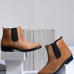 Snasta Women Plush Chenille Chelsea Boots-image-95