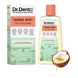 Dr.Dento Fennel Mint Oil Pulling With Vitamin E & Aloe Vera - 100 ml-image-74