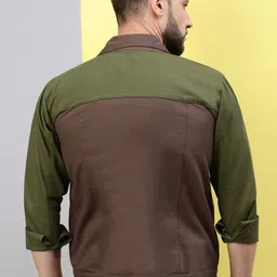 VOXATI Men Tailored Jacket with Patchwork image 4