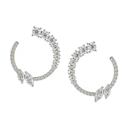 Emori Marquise & Round Diamond Earrings-image-81