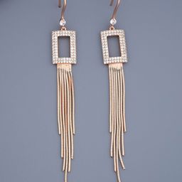 Kushal's Fashion Jewellery Square Drop Earrings-image-23