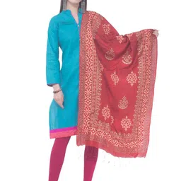 A R SILK DUPATTA HUB Ethnic Motifs Printed Dupatta-picture-30