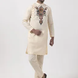 DEVOILER Men Ethnic Motifs Printed Kurta with Pyjama-42