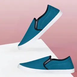 HOTSTYLE Men Colourblocked Slip-On Sneakers-image-9
