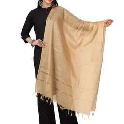 A R SILK DUPATTA HUB Tasselled Border Dupatta-picture-3