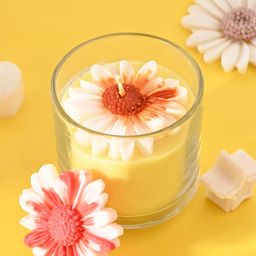 ANWYN Yellow & White 1 pieces Jar Candle-39