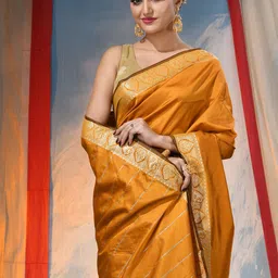 DESH BIDESH Ethnic Motifs Banarasi Saree-image-37