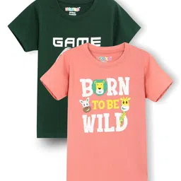 RASPY Boys 2 Printed Pure Cotton T-shirt-22