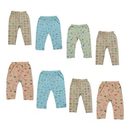 PALMLON Infants Pack Of 8 Printed Relaxed Fit Track Pants-image-91