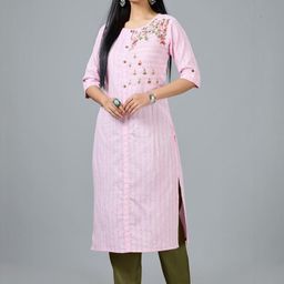 Rootover 30 Women Embroidered Straight Kurti-38