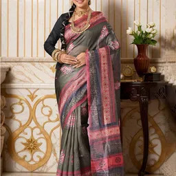 Anouk Rustic Floral Saree-image-62